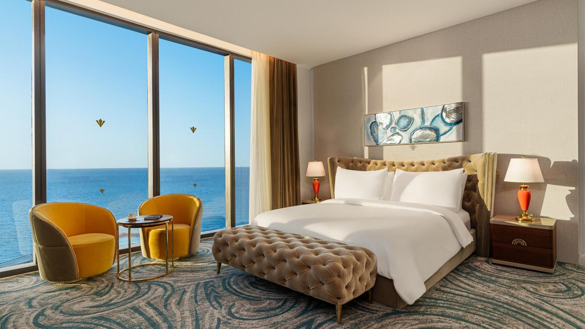 Rixos Premium Alamein Ελ Αλαμέιν Δωμάτιο φωτογραφία A bedroom at the hotel