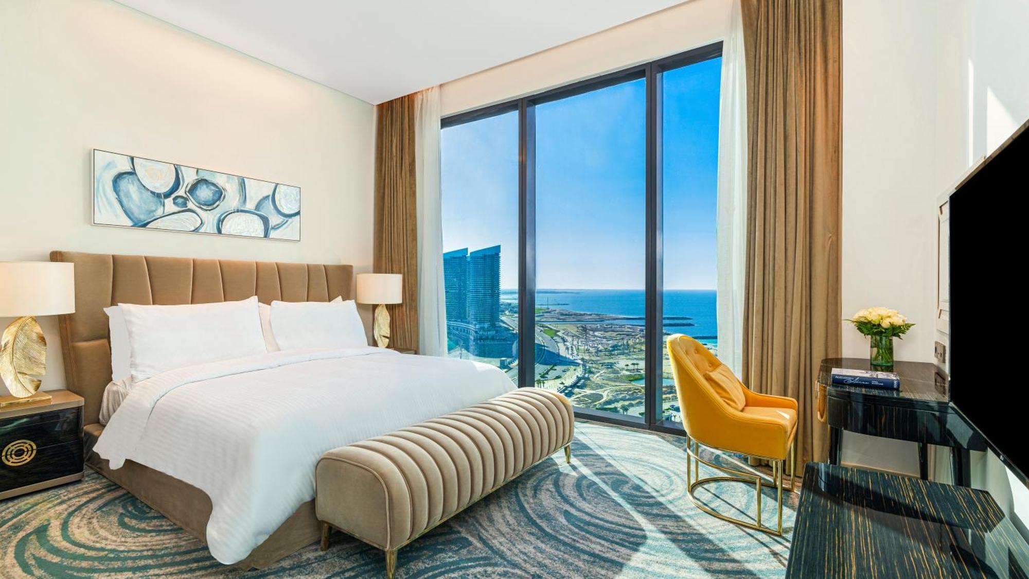 Rixos Premium Alamein Ελ Αλαμέιν Δωμάτιο φωτογραφία A bedroom at the hotel